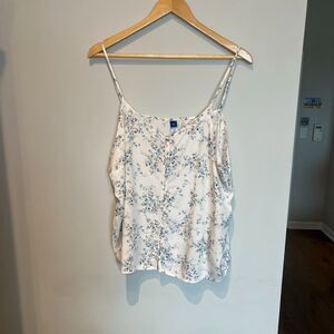 Old Navy Floral-print Button-down Cami Top Size XL